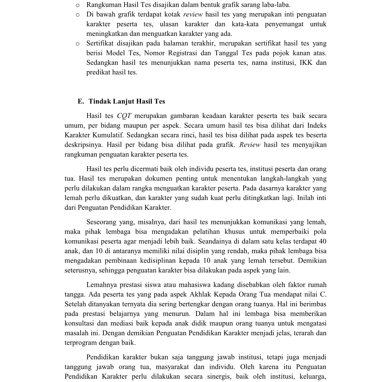 Mengenal Character Quotient Test